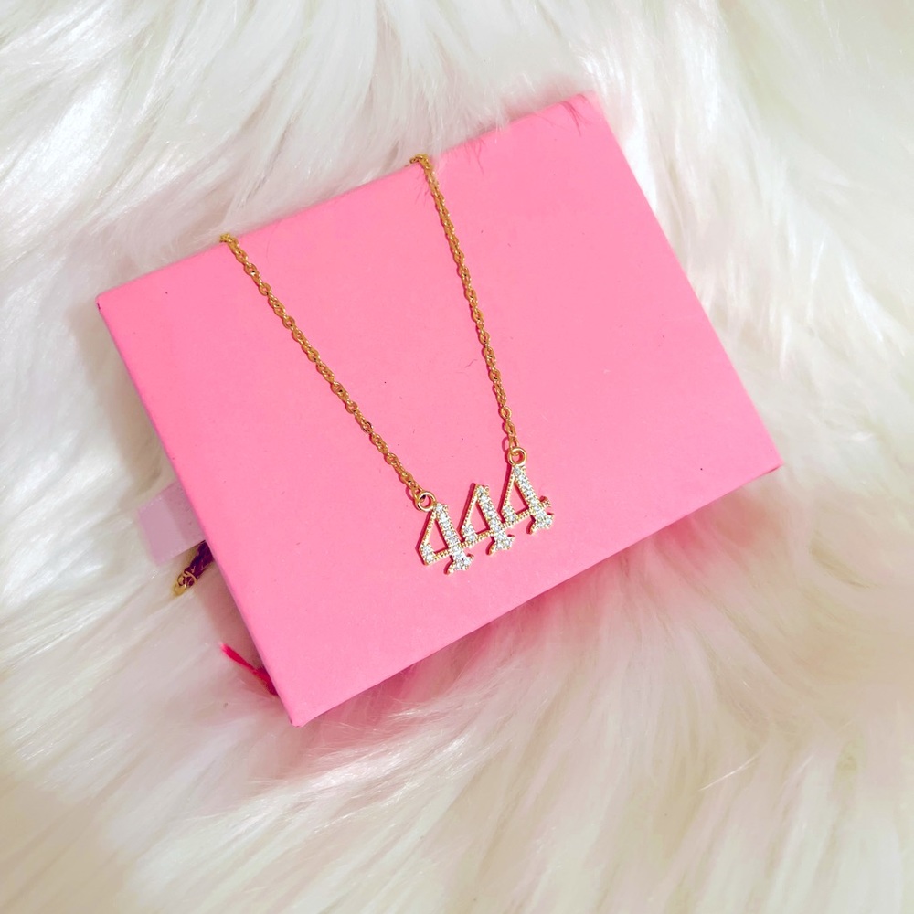 Angel number 444 necklace